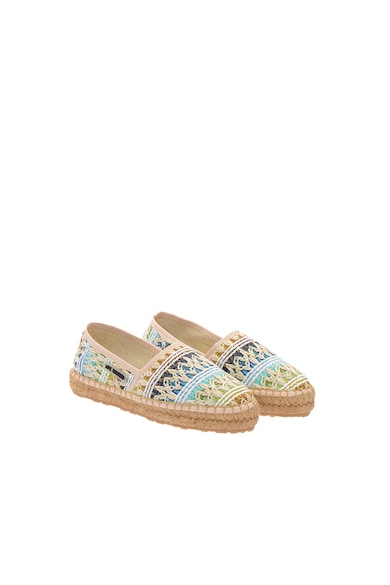 Love Moschino Espadrile din paie cu aspect impletit Femei