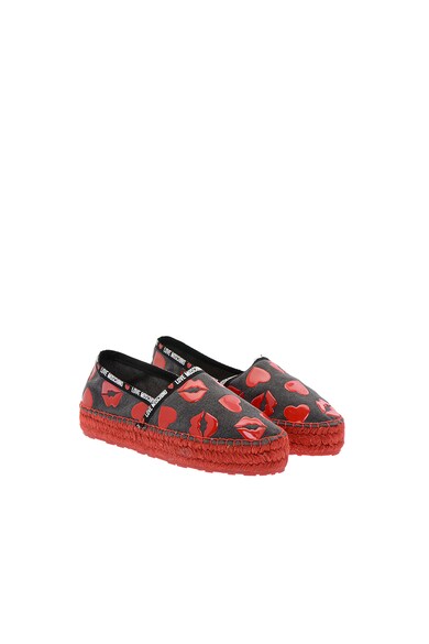 Love Moschino Espadrile cu model buze Femei