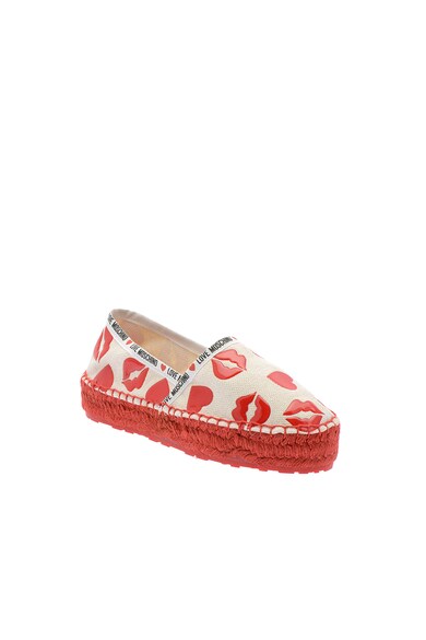 Love Moschino Espadrile flatform cu imprimeu Femei