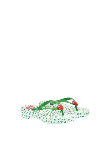 Love Moschino Papuci flip-flop cu aplicatie logo Femei