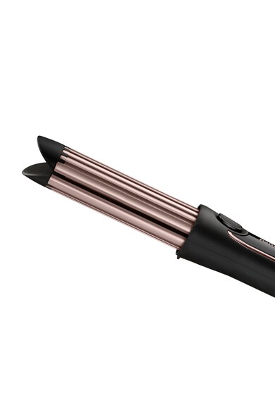 BaByliss Ondulator   Curl Syler Luxe, Functie aer rece, Invelis Ceramic, 36mm , 3 setari temperatura, 200°C , Roz-Negru Femei