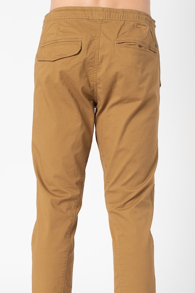 !Solid Pantaloni slim fit cu snur in talie Barbati