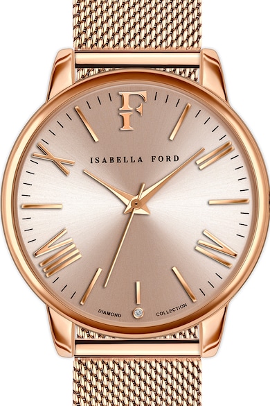 Isabella Ford Часовник с диамант и мрежеста верижка Жени