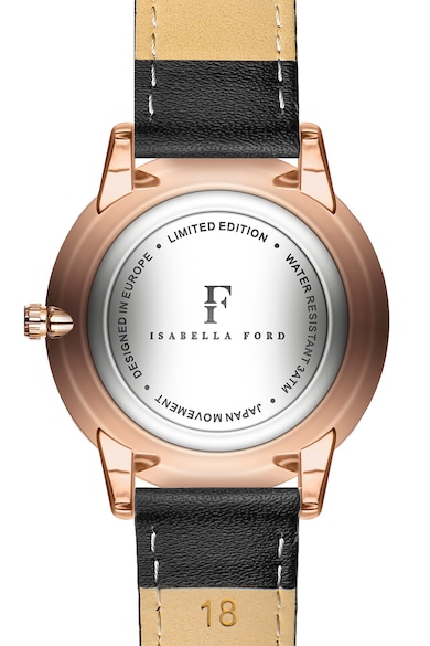 Isabella Ford Часовник с диамант и кожена каишка Жени