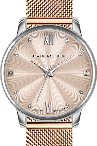 Isabella Ford Часовник с диаманти и мрежеста верижка Жени