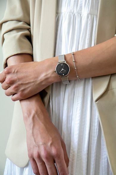 Isabella Ford Иноксов часовник с един диамант на циферблата Жени