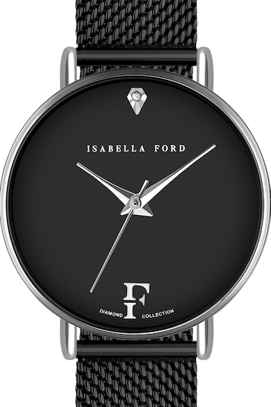 Isabella Ford Иноксов часовник с един диамант Жени