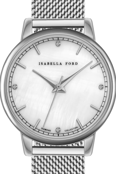 Isabella Ford Иноксов часовник с 4 диаманта Жени