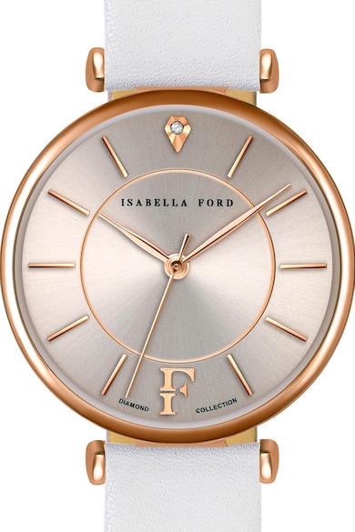 Isabella Ford Часовник с 1 диамант и сменяема кожена каишка Жени