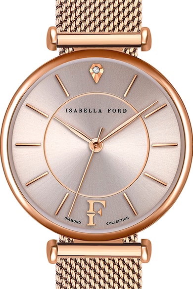 Isabella Ford Karóra gyémánttal díszítve, cserélhető bőrszíjjal női