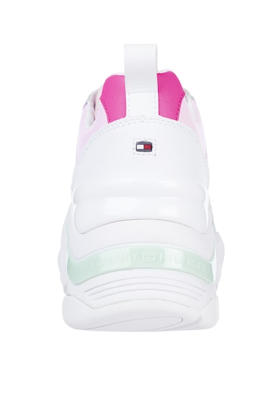 Tommy Hilfiger Pantofi sport wedge de piele cu aspect colorblock Fashion Femei