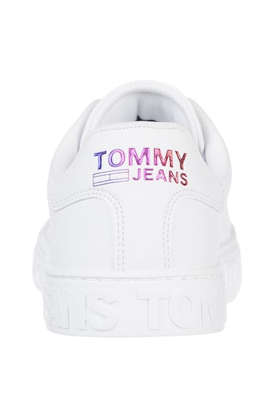 Tommy Jeans Tommy Hilfiger, Pantofi sport de piele cu garnitura de piele ecologica Femei