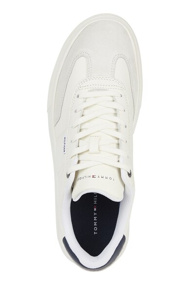 Tommy Hilfiger Pantofi sport de piele si piele intoarsa cu detalii logo Barbati