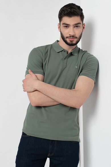 CALVIN KLEIN Tricou slim fit polo din bumbac organic Barbati