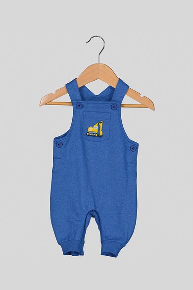 JoJo Maman Bebe Salopeta de bumbac cu tricou in dungi Baieti