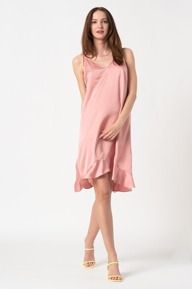 Maison Scotch Rochie evazata cu decolteu in V si aspect de satin Femei