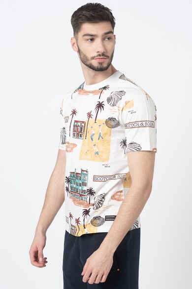 Scotch & Soda Tricou cu imprimeu grafic Barbati