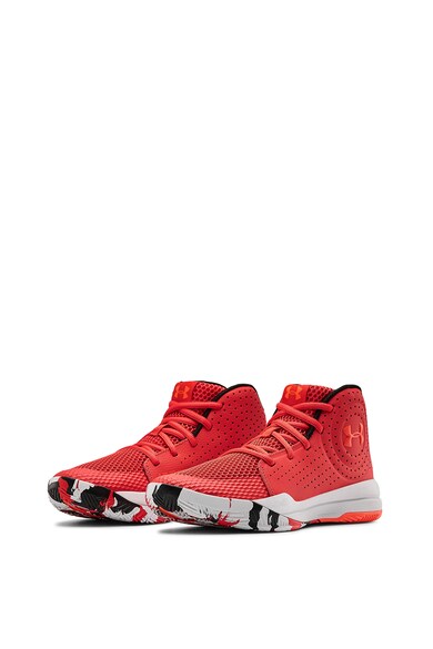 Under Armour Pantofi unisex cu insertii de piele, pentru baschet JET Femei