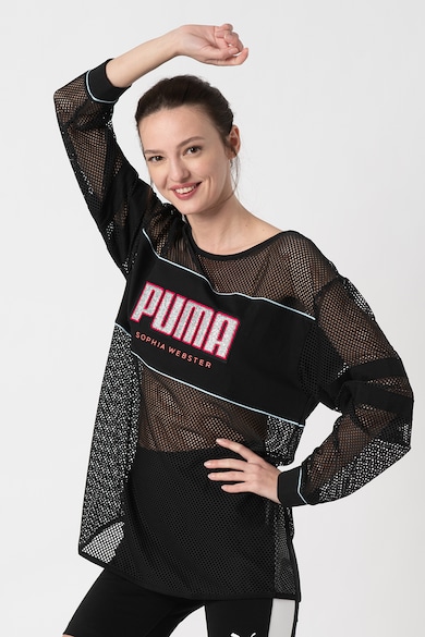 Puma Bluza lejera de plasa cu imprimeu stralucitor Femei