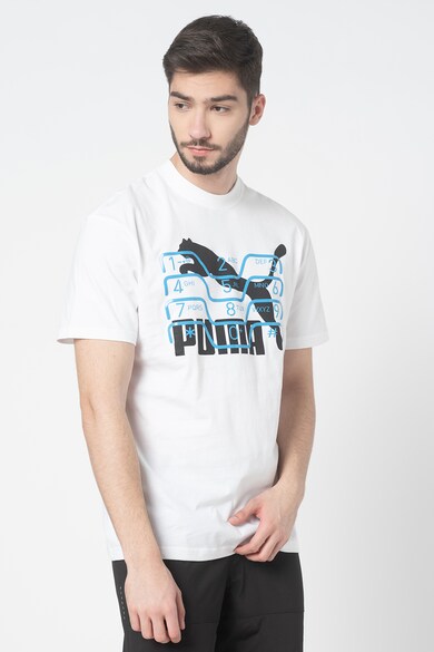 Puma Tricou regular fit cu imprimeu logo si grafic Barbati