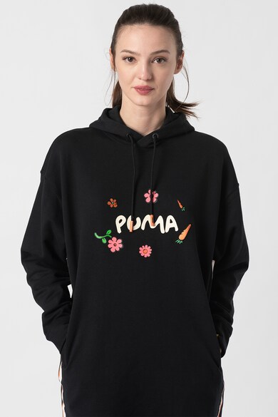 Puma Rochie tip hanorac cu snur de ajustare si imprimeu grafic Femei