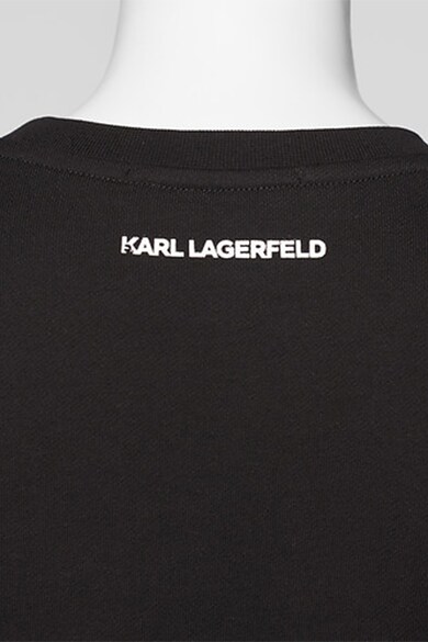 Karl Lagerfeld Bluza sport din bumbac organic cu aplicatie Choupette Ikonic Femei