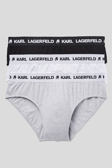 Karl Lagerfeld Set de chiloti din amestec de bumbac organic - 3 perechi Barbati