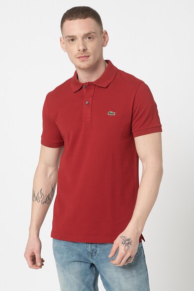 Lacoste Tricou polo slim fit din pique cu logo discret brodat Barbati