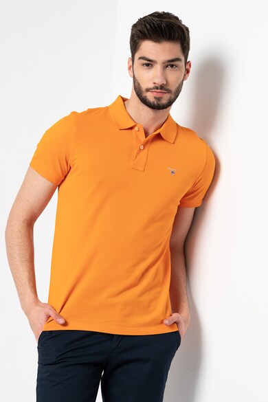 Gant Tricou polo de bumbac cu logo brodat Barbati