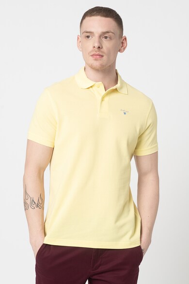 Barbour Tricou polo din material pique cu logo brodat Barbati