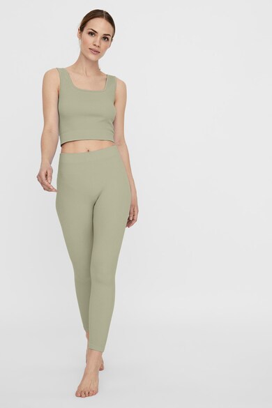 Vero Moda Eve szűk fazonú crop top bordázott hatással női