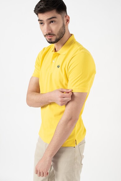 LA MARTINA Tricou polo din bumbac si material pique Barbati