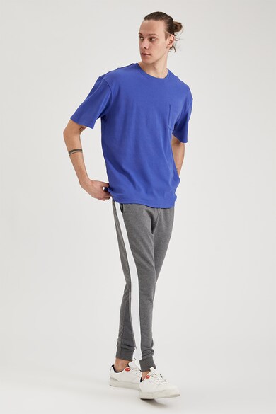 DeFacto Pantaloni sport cu benzi laterale contrastante si snur Barbati