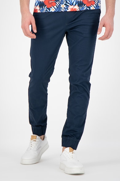 !Solid Pantaloni slim fit cu snur in talie Truc Barbati