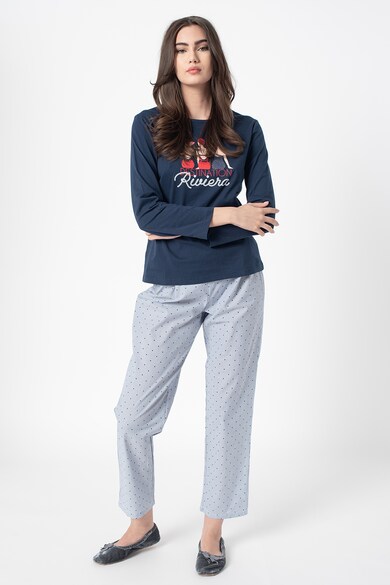 Yamamay Pijama de bumbac cu imprimeu Femei