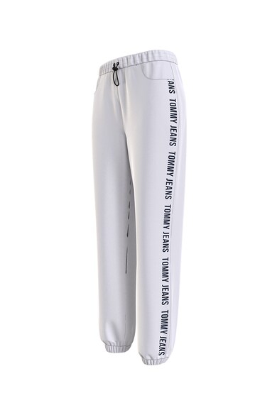 Tommy Jeans Pantaloni sport relaxed fit cu benzi laterale cu imprimeu logo Femei