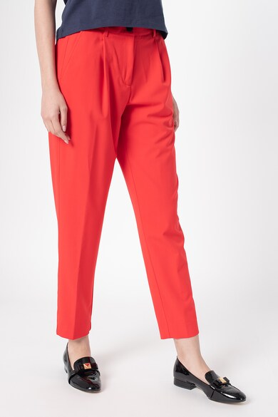 CALVIN KLEIN Pantaloni conici cu banda cu logo in talie Femei