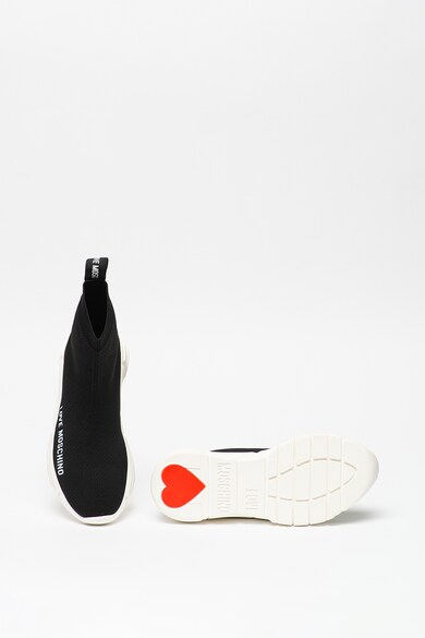 Love Moschino Pantofi sport inalti cu terminatie tip soseta Femei