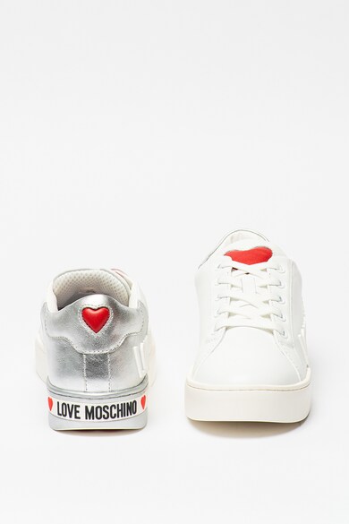 Love Moschino Pantofi sport de piele cu design colorblock Femei