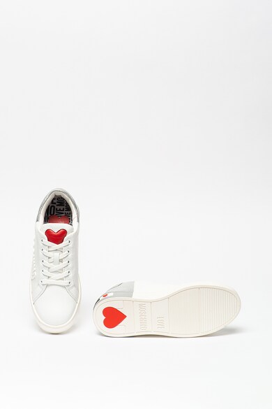 Love Moschino Pantofi sport de piele cu design colorblock Femei