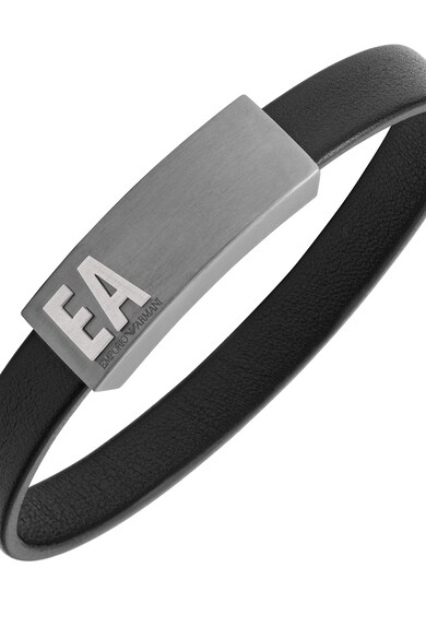 Emporio Armani Bratara de piele cu logo Barbati