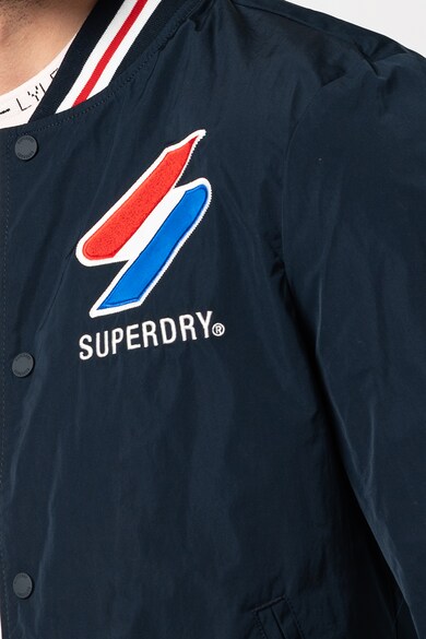 SUPERDRY Jacheta usoara cu fermoar si logo brodat Barbati