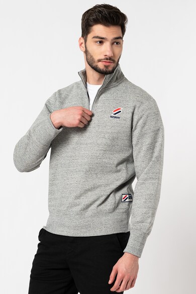 SUPERDRY Bluza sport cu fenta cu fermoar Essential Barbati