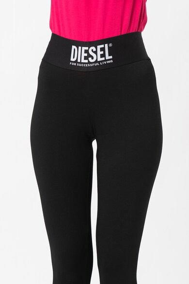 Diesel logo waistband leggings in black