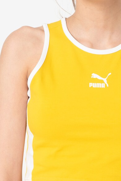Puma Top crop cu logo Classics Femei
