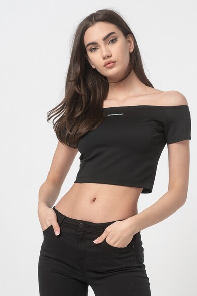 CALVIN KLEIN JEANS Tricou crop cu decolteu pe umeri Femei