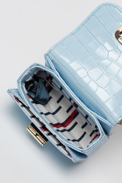 Tommy Hilfiger Geanta crossbody de piele cu aspect de piele de crocodil Femei