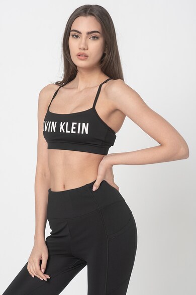 CALVIN KLEIN Bustiera cu sustinere mica, cu logo, pentru fitness Femei