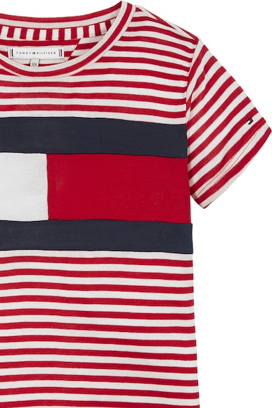 Tommy Hilfiger Tricou din lyocell in dungi Fete