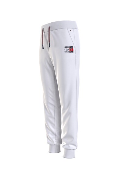 Tommy Hilfiger Pantaloni jogger cu croiala conica si snur de ajustare in talie Fete